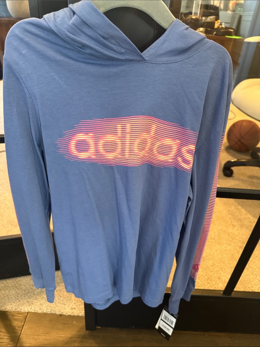 adidas Kid’s Light Blue Crewneck Hoodie